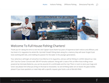 Tablet Screenshot of fullhousefishingcharters.com